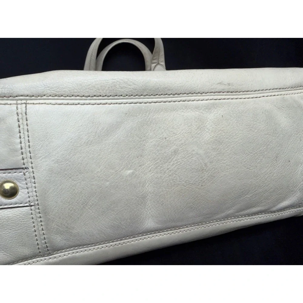 Coach Madison Maggie Ivory Slouchy Hobo Bag Y2K January 2010 #14336 Pink Lining